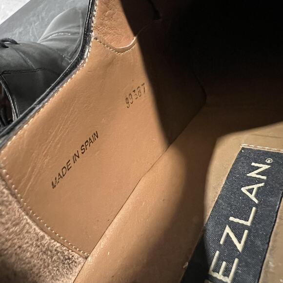 Mezlan Shoes Mens Size 13 Black Leather Carmichael Lace Up Dress Formal Spain main image 13
